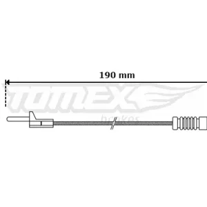 TOMEX Brakes TX 30-09 - Warnkontakt, Bremsbelagverschleiß Ausverkauf